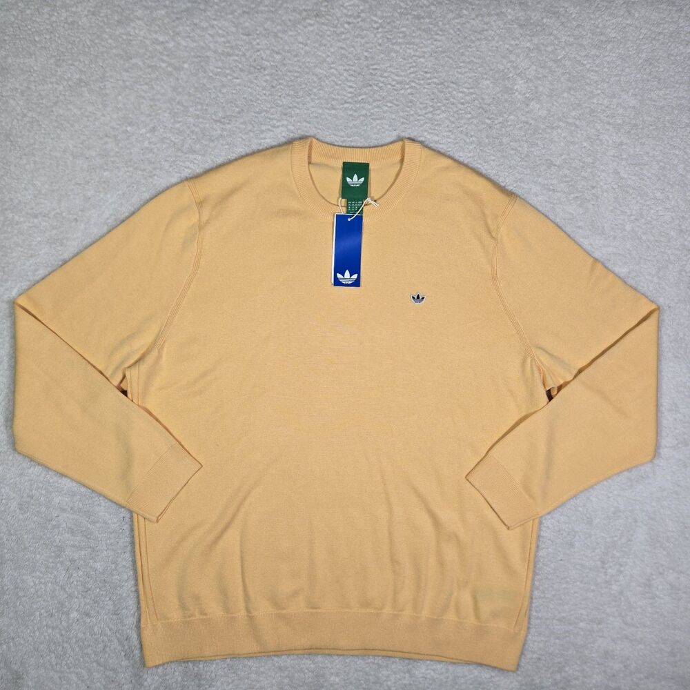 Adidas Originals Golf Cashmere Blend Sweater KB3828 Tangerine Mens 2XL $180 XXL